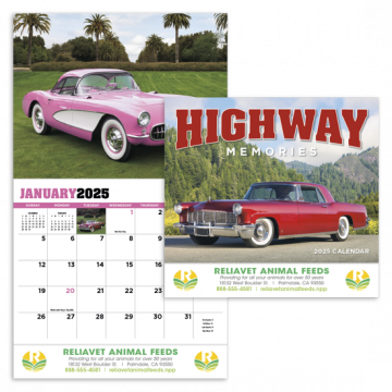 Highway Memories Appointment Wall Calendar - Stapled